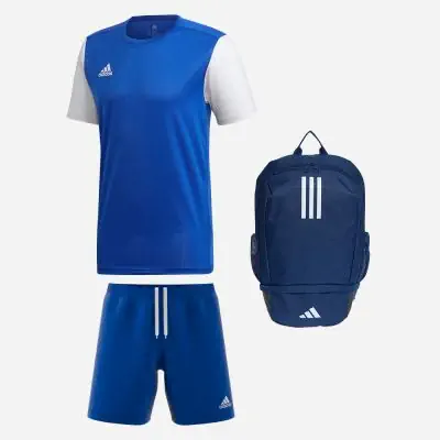 Ensemble adidas Estro 19 pour Homme. Maillot Short Sac a dos 3 pieces