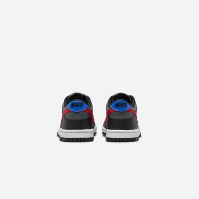 chaussures nike dunk low noir et rouge pour enfant fv0373 001