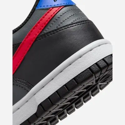 chaussures nike dunk low noir et rouge pour enfant fv0373 001
