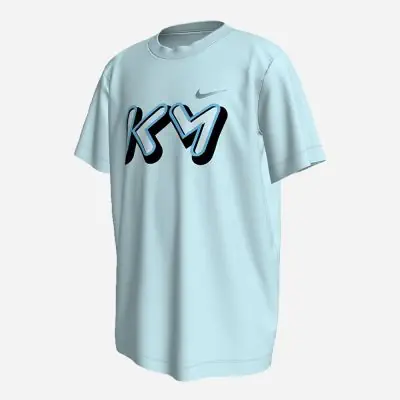 T shirt Nike KM Bleu Ciel pour Enfant EKINSPORT