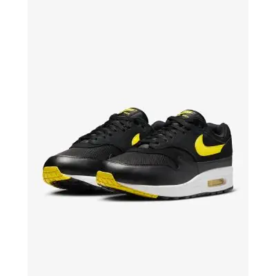 Chaussures Nike Air Max 1 Essential Noir Jaune pour homme