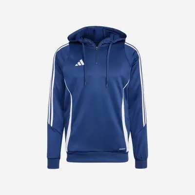 Felpa con cappuccio adidas Tiro 24 Blu Navy per uomo