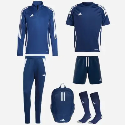 Set di prodotti adidas Tiro 24 per Uomo. Tuta Maglia Short Calze Zaino 6 prodotti