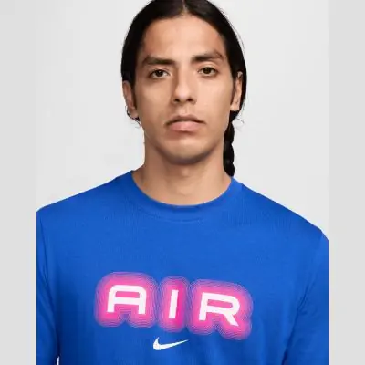 Clothing Mens Homme Nike T Shirt Men's Nike Air Royal Blue T-Shirt