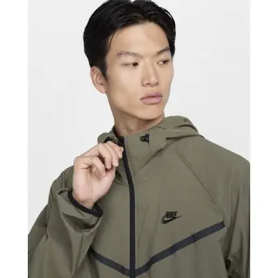 veste nike sportswear tech fleece vert pour homme hm7151 223