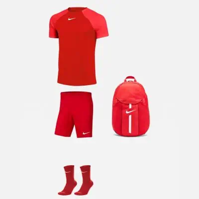 Conjunto Nike Academy Pro para Hombre. Camiseta Pantalon corto Calcetines Mochila EKINSPORT
