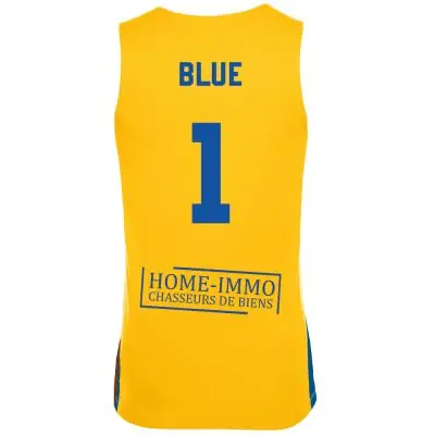 Maillot de match Nike Azurea Basket Club Jaune pour enfant