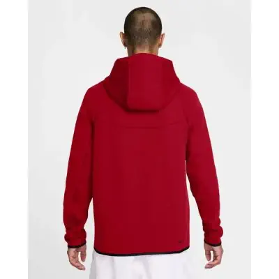 Tech Felpe Nike Rossa Nike Sportswear Tech Fleece Hoody Rosso Per