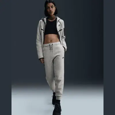 Nike sportswear tech fleece grey online