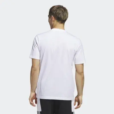 adidas Men's Camo Shape Graphic White & Red T-Shirt | EKINSPORT