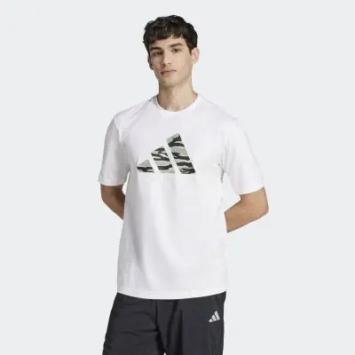 T-shirt adidas Camo Graphic Blanc pour Homme EKINSPORT