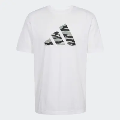 adidas Men's Camo Graphic White T-Shirt | EKINSPORT
