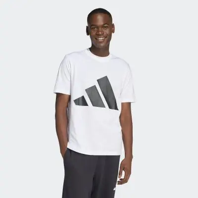Maglietta adidas Essentials bianca e nera da uomo EKINSPORT
