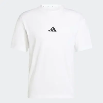 adidas Essentials Men's White Black T-Shirt EKINSPORT
