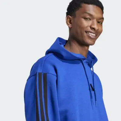 sweat shirt capuche 3 bandes essentials adidas homme je6300