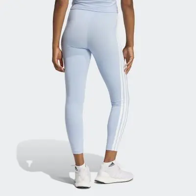 Pantalone adidas Donna Azzurro e Bianco Essentials in Cotone a