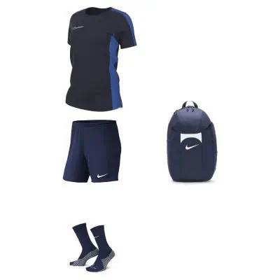 Ensemble Nike femme Pack 4 pièces Maillot Academy 23 Short Park III Chaussettes Strike Crew Sac à dos Academy Team DR1338 BV6860 DH6620 DV0761