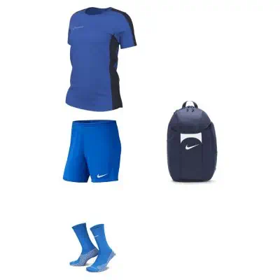Ensemble Nike femme Pack 4 pièces Maillot Academy 23 Short Park III Chaussettes Strike Crew Sac à dos Academy Team DR1338 BV6860 DH6620 DV0761
