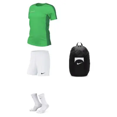 Ensemble Nike femme Pack 4 pièces Maillot Academy 23 Short Park III Chaussettes Strike Crew Sac à dos Academy Team DR1338 BV6860 DH6620 DV0761