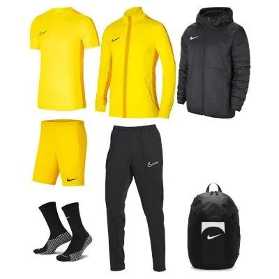 Ensemble Nike homme Pack 7 pièces Maillot Academy 23 Short Park III Chaussettes Strike Crew Veste de survêtement Academy 23 Pantalon de survêtement Academy 23 Veste doublée Team Fall Sac à dos Academy Team DR1336 BV6855 DH6620 DR1681 DR1666 CW6157 DV0761