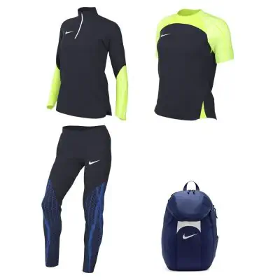 Ensemble Nike femme Pack 4 pièces Maillot Strike 23 Haut 1/4 zip Strike 23 Pantalon de survêtement Strike 23 Sac à dos Academy Team DR2278 DR2296 DR2568 DV0761