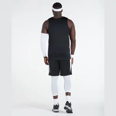 maillot de basketball nike stock noir pour homme nt0199 010