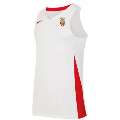 Maillot de Basketball Nike Team Jersey Blanc Rouge pour Homme AS Monaco Basketball EKINSPORT