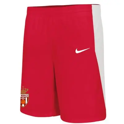 Short de Basketball Nike Team Short Rouge pour Homme AS Monaco Basketball EKINSPORT