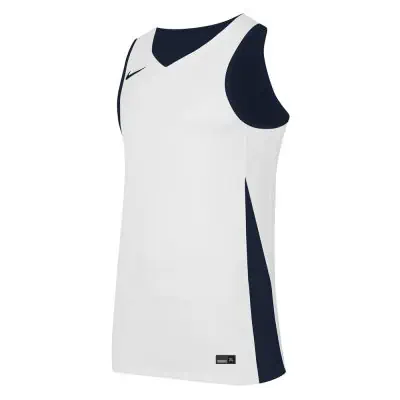 Maillot de basket reversible Nike Team Bleu Marine Blanc pour enfant