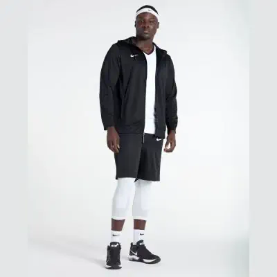 Veste de survêtement noire Nike Team Basketball zip pour homme NT0205-010