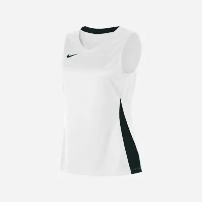 Maglia da basket Nike Team Donna NT0211 100 Bianco e nero EKINSPORT