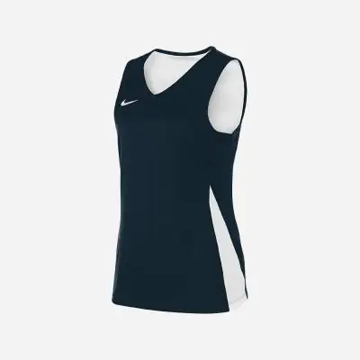 maillot de basket reversible nike blanc bleu femme NT0213 451