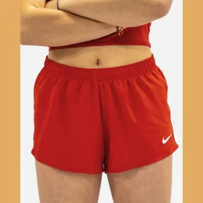 Short de running Nike Stock pour Femme NT0304 657 Rouge EKINSPORT