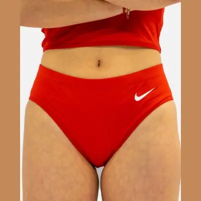Culotte de running Nike Stock Brief Rouge pour Femme NT0309-657