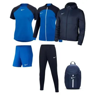 Ensemble Nike femme Pack 6 pièces Maillot Academy Pro Short Park III Veste de survêtement Academy Pro Pantalon de survêtement Academy Pro Veste doublée Team Fall Sac à dos Academy Team DH9242 BV6860 DH9250 DH9273 DC8039 DC2647