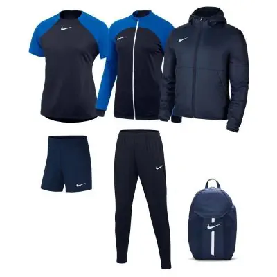 Ensemble Nike femme Pack 6 pièces Maillot Academy Pro Short Park III Veste de survêtement Academy Pro Pantalon de survêtement Academy Pro Veste doublée Team Fall Sac à dos Academy Team DH9242 BV6860 DH9250 DH9273 DC8039 DC2647