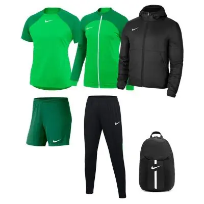 Ensemble Nike femme Pack 6 pièces Maillot Academy Pro Short Park III Veste de survêtement Academy Pro Pantalon de survêtement Academy Pro Veste doublée Team Fall Sac à dos Academy Team DH9242 BV6860 DH9250 DH9273 DC8039 DC2647
