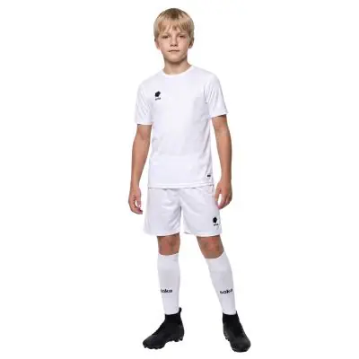 ensemble football soka soul 23 enfant maillot short chaussettes blanc