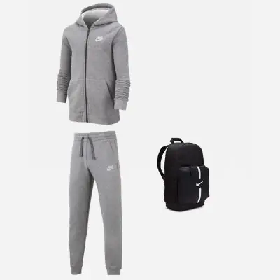 Grey nike jogging suit sales