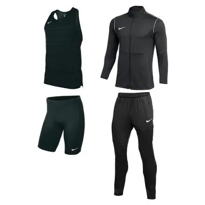 Ensemble Running Nike Park 20 homme debardeur cuissard veste pantalon de survetement