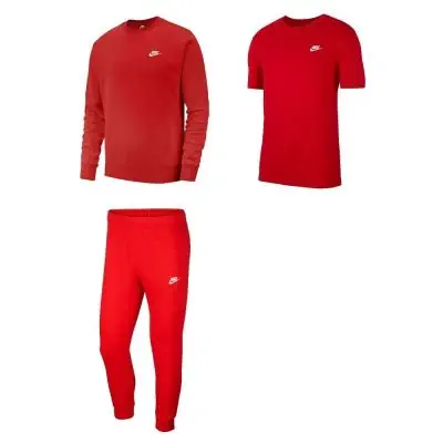 Survetement nike homme rouge et noir top