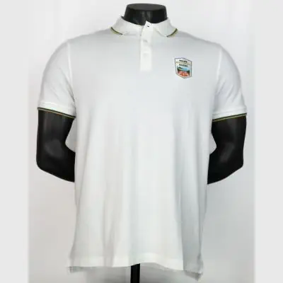 Men's MCCC Tennis Polo White RM2315-WHITE EKINSPORT