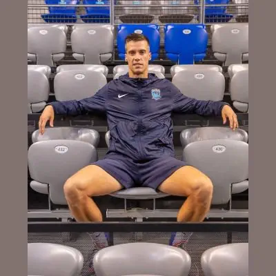 Veste doublée Nike Sharks Antibes Bleu Marine pour homme