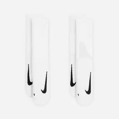 Pack of 2 pairs of Nike Multiplier White running socks EKINSPORT