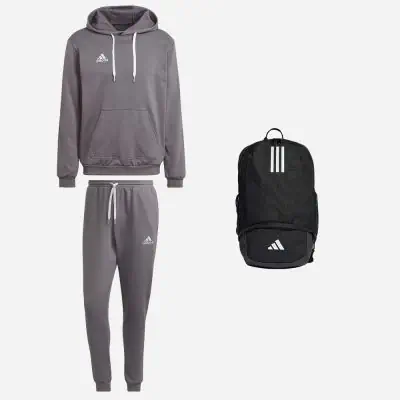 Set di prodotti adidas Entrada 22 per Uomo. Felpa Pantaloni da jogging Zaino 3 prodotti