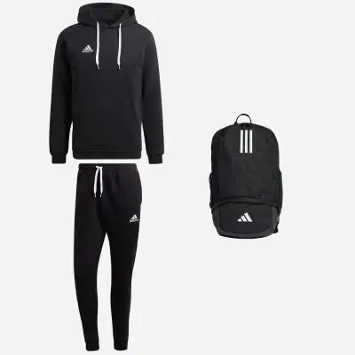 Ensemble adidas Entrada 22 pour Homme. Sweat a capuche Bas de jogging Sac a dos 3 pieces EKINSPORT