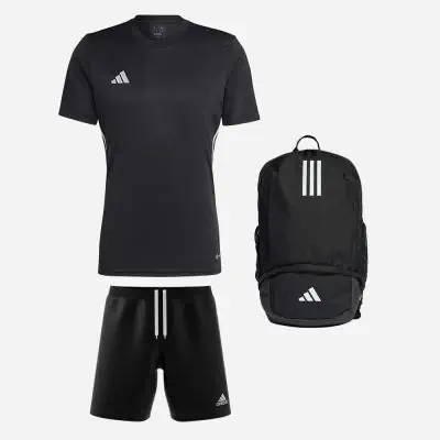 Conjunto adidas Tabela 23 para Hombre. Camiseta Pantalon corto Mochila 3 productos EKINSPORT