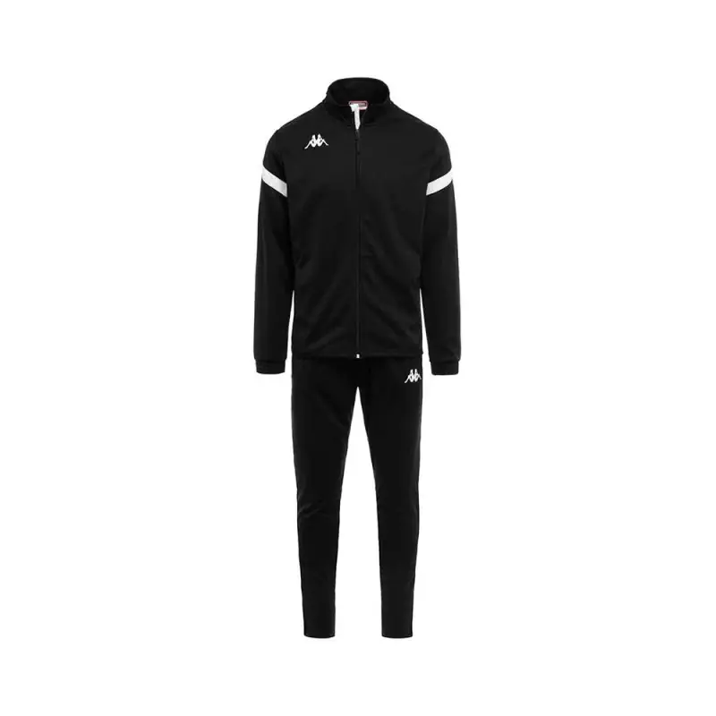 Conjunto de fato de treino para desporto Kappa Dalcito Preto e Branco para criança Conjunto de fato de treino para desporto Kappa Dalcito Preto e Branco para criança