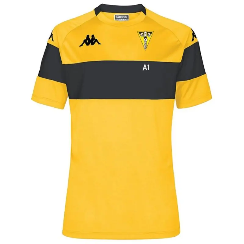 Jersey Kappa Amicale Laique Camors Foot Yellow & Black for men Jersey Kappa Amicale Laique Camors Foot Yellow & Black for men