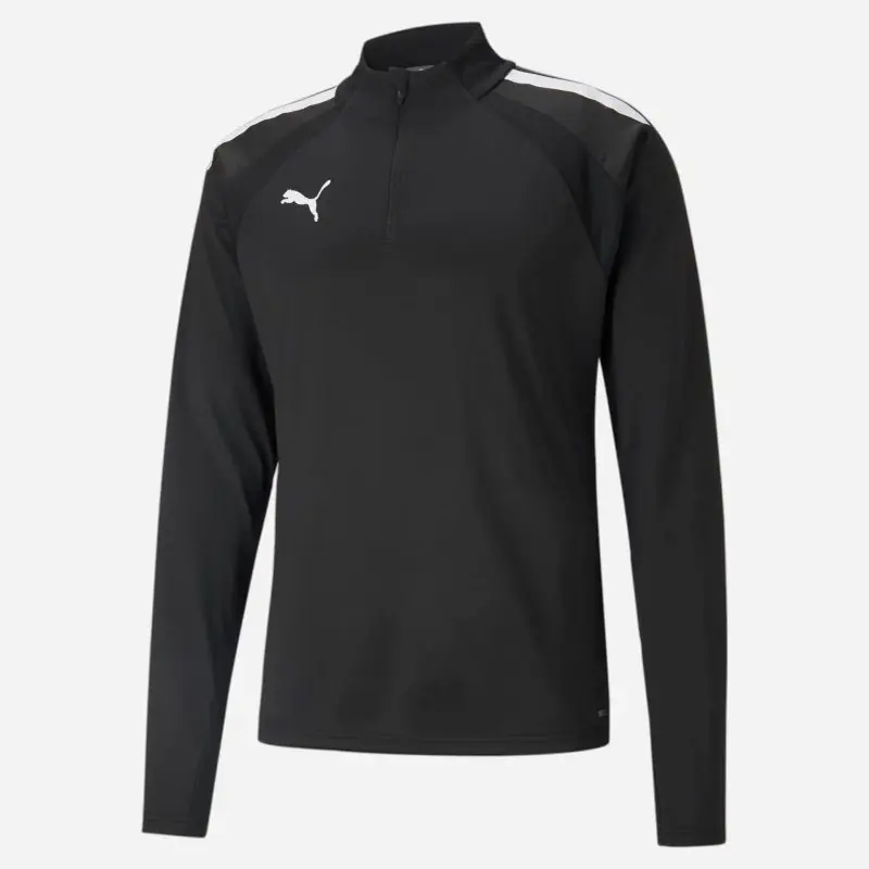 sweat 1 4 zip puma teamliga noir homme 657236 03 sweat 1 4 zip puma teamliga noir homme 657236 03